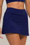 Short Saia com Bolso Marinho