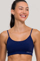 Conjunto Top Alcinha e Short Soltinho Poliamida Marinho