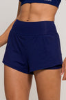 Short Soltinho Duplo Poliamida Marinho