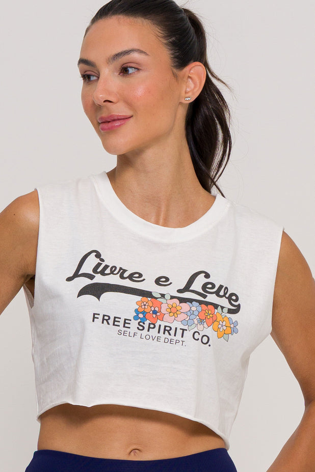 Cropped Regata Jardim Livre e Leve