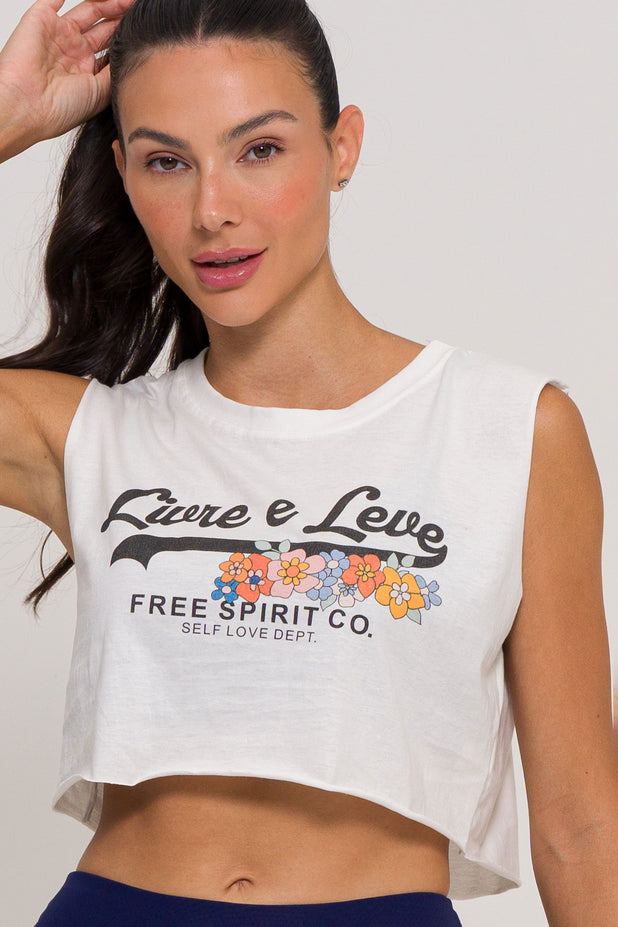 Cropped Regata Jardim Livre e Leve