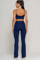 Conjunto Top Alcinha e Flare Poliamida Marinho