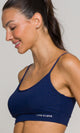 Top Alcinha de Poliamida Marinho