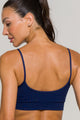 Top Alcinha de Poliamida Marinho