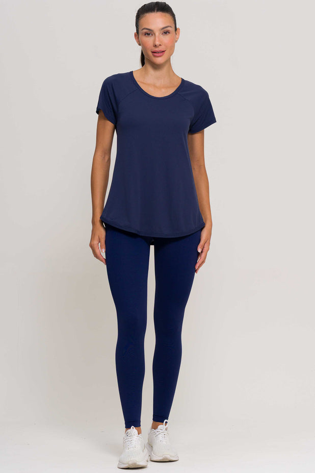 Blusa Run de Poliamida Marinho