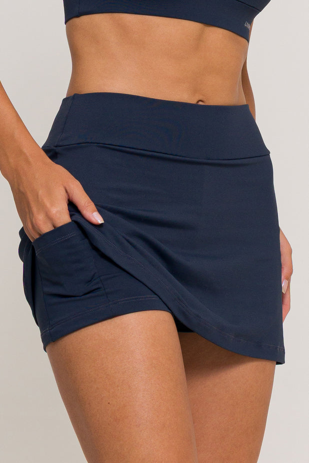 Short Saia com Bolso Chumbo
