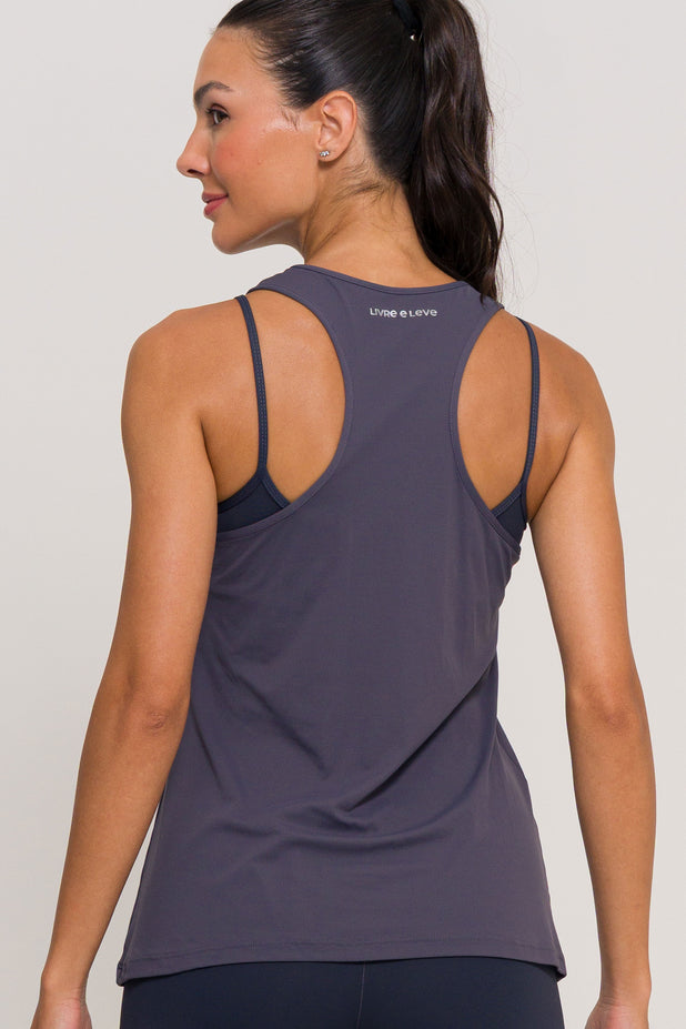 Regata Nadador Básica Chumbo