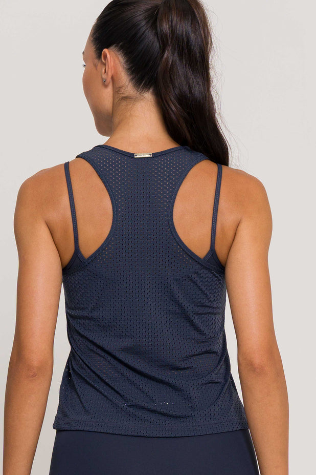 Regata Básica Furadinha Chumbo