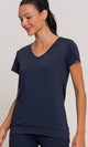 Blusa de Poliamida Gola V Chumbo