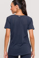Blusa com Fenda Lateral Furadinha Chumbo