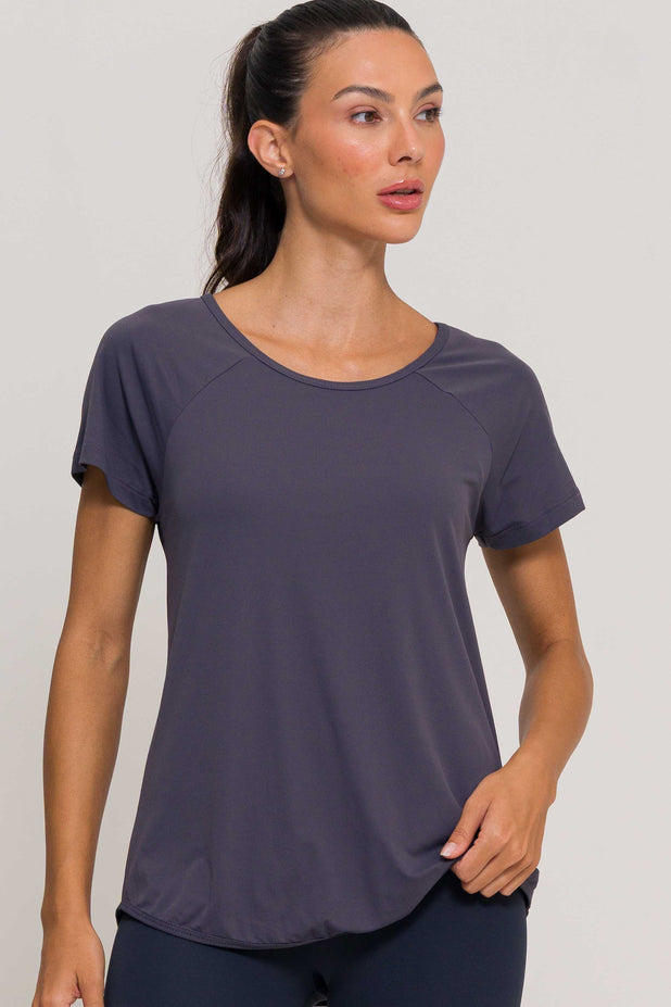 Blusa Run de Poliamida Chumbo