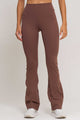 Conjunto Top Alcinha e Flare Poliamida Marrom