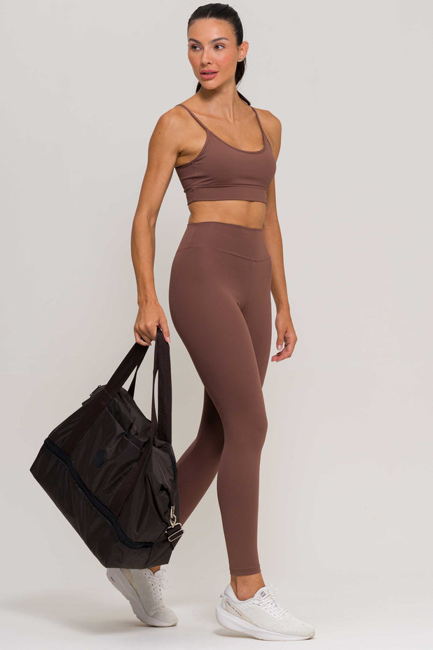 Bolsa de Viagem com Divisão Marrom