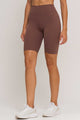 Conjunto Top Regata e Bermuda Poliamida Marrom