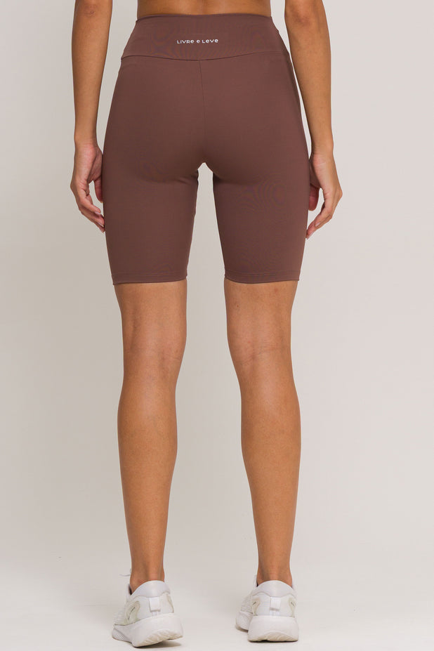 Bermuda de Poliamida Marrom