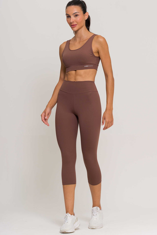 Corsário de Poliamida Marrom