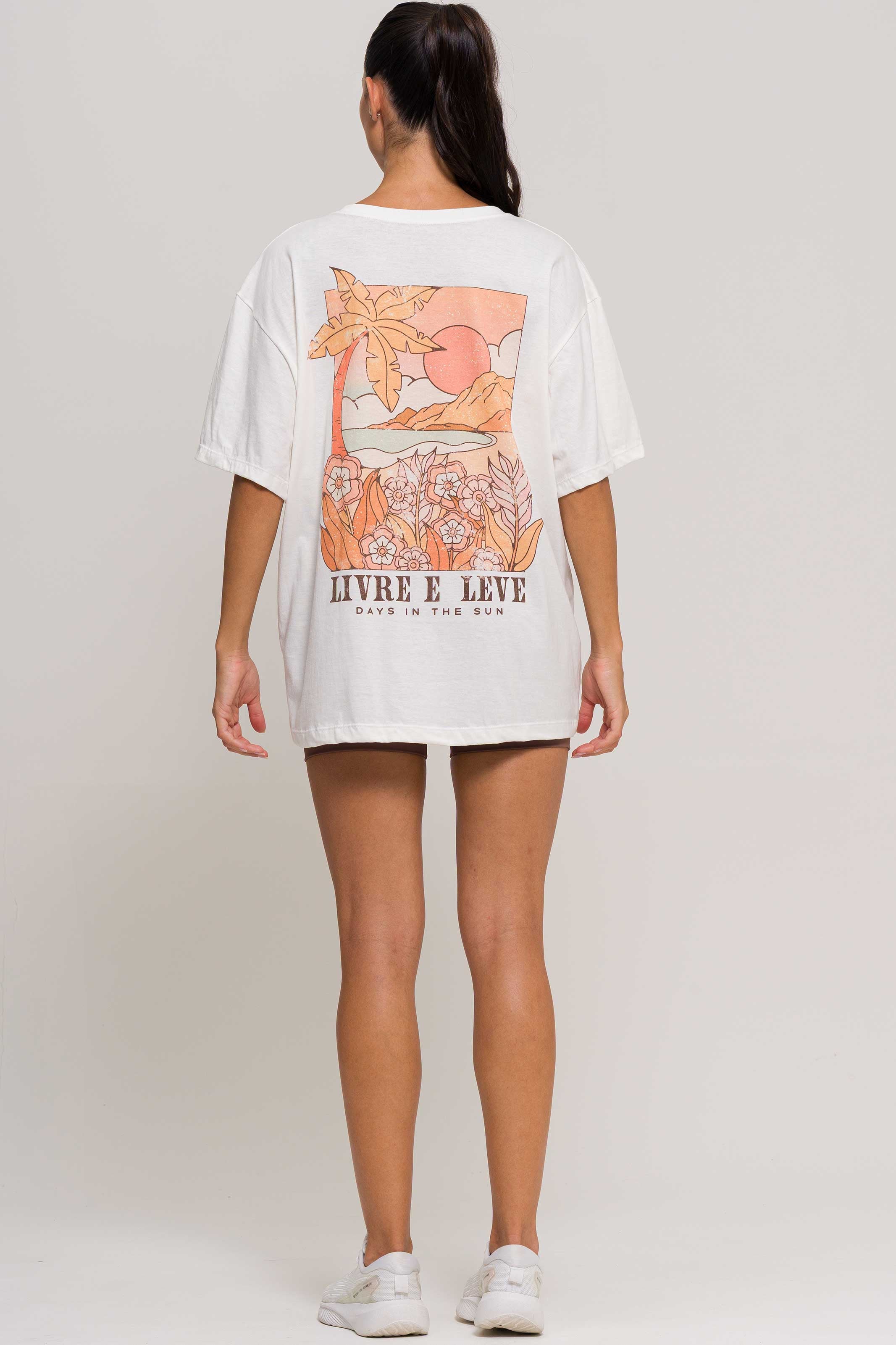 T-Shrit Oversized Vibe Tropical – Livre e Leve