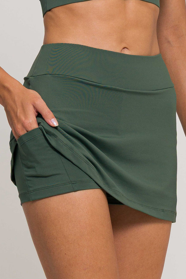 Short Saia com Bolso Verde