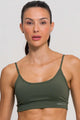 Conjunto Top Alcinha e Short Soltinho Poliamida Verde