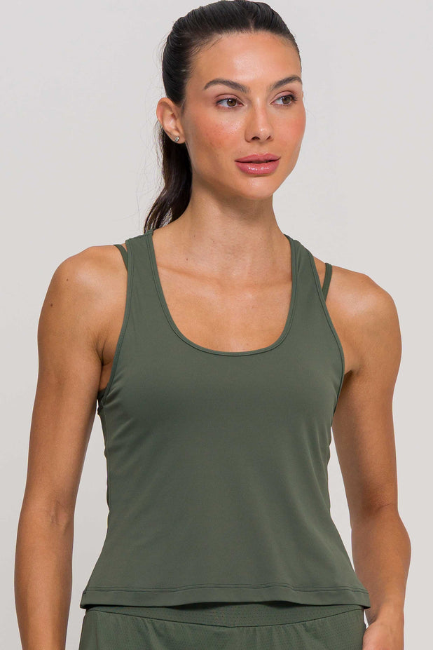 Regata Nadador de Poliamida Verde