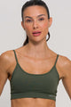 Top Alcinha de Poliamida Verde