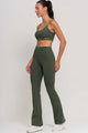 Conjunto Top Alcinha e Flare Poliamida Verde
