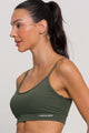 Top Alcinha de Poliamida Verde