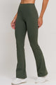 Calça Flare de Poliamida Verde