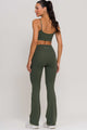 Conjunto Top Alcinha e Flare Poliamida Verde