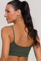 Top Alcinha de Poliamida Verde