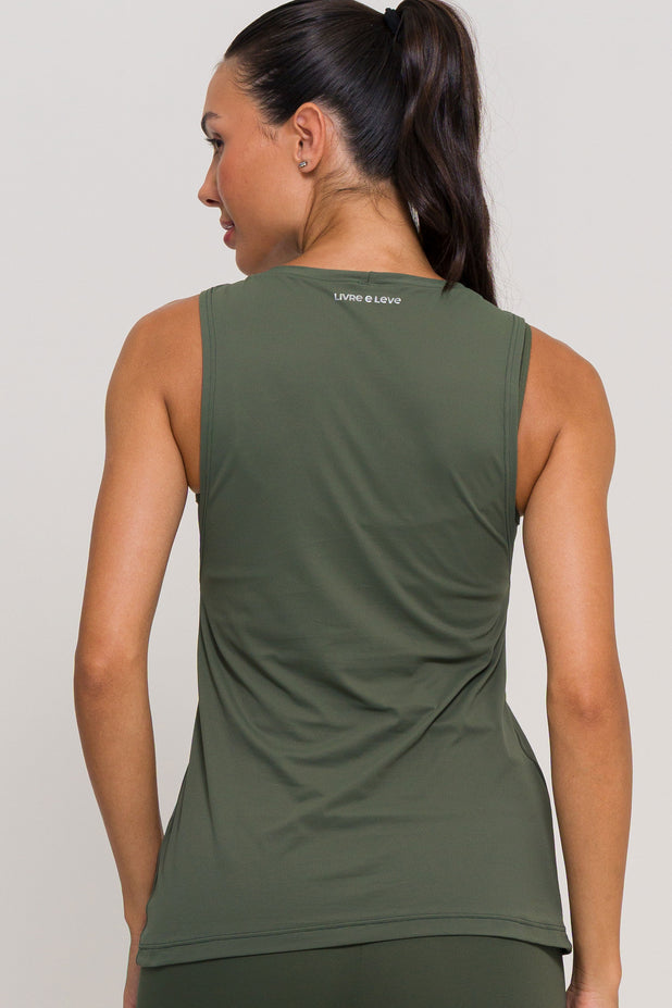 Regata Cavada de Poliamida Verde