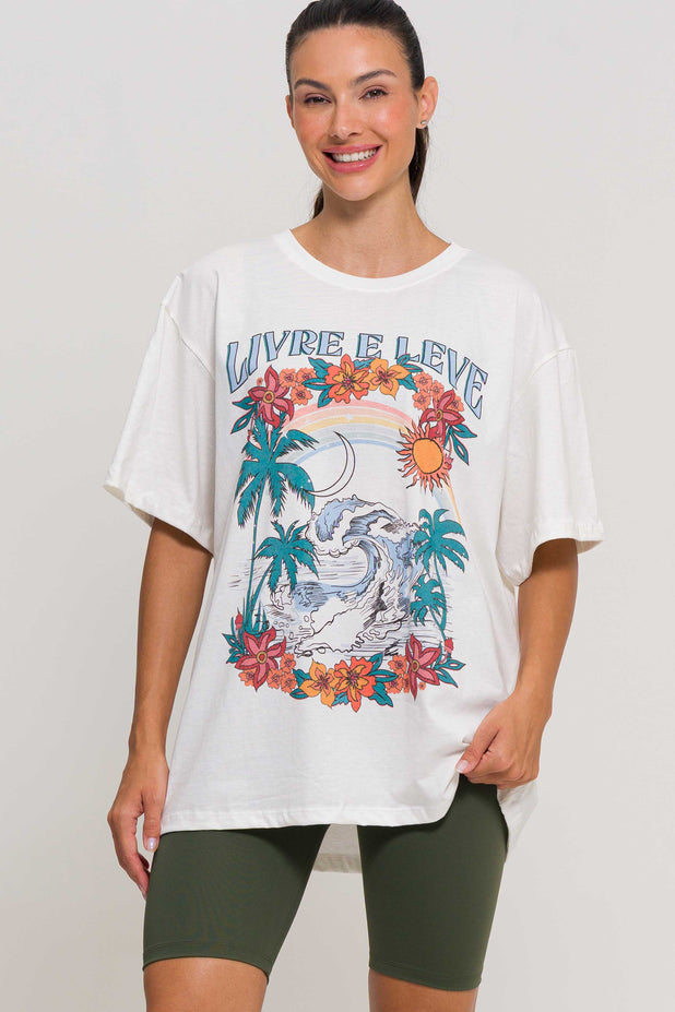 T-Shrit Oversized Marés Tropicais
