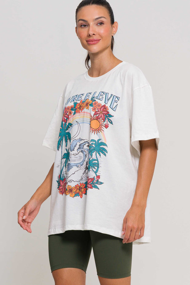 T-Shrit Oversized Marés Tropicais