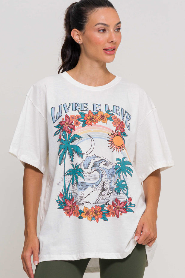T-Shrit Oversized Marés Tropicais