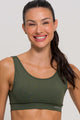 Conjunto Top Regata e Bermuda Poliamida Verde