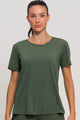 Blusa com Fenda Lateral Furadinha Verde