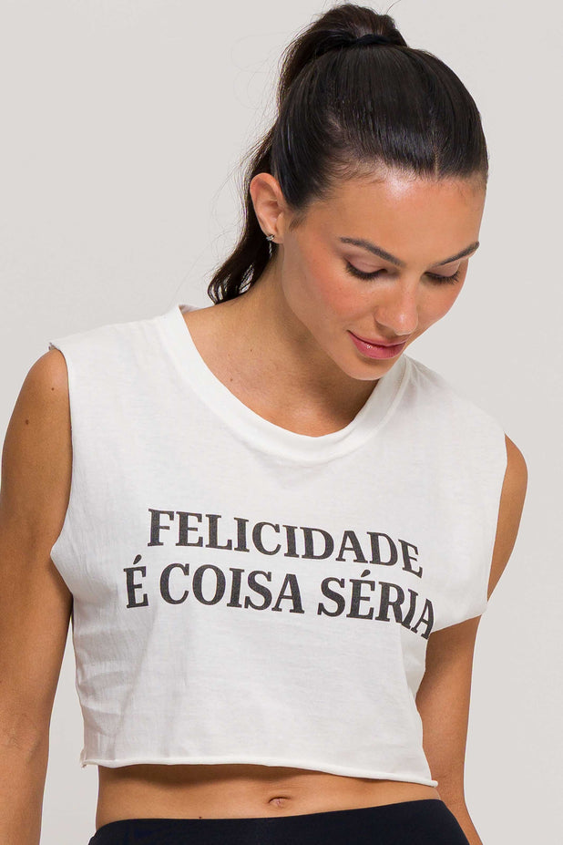 Cropped Regata Felicidade é Coisa Séria