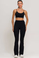 Conjunto Top Alcinha e Flare Poliamida Preto