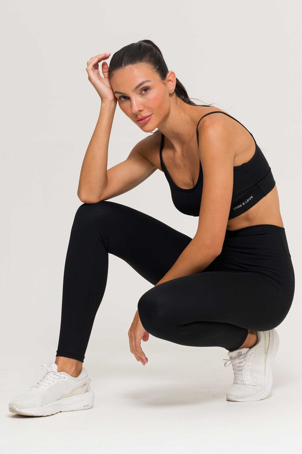 Legging de Poliamida Preta
