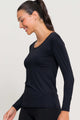 Kit 3 Blusa Manga Longa Arredondada