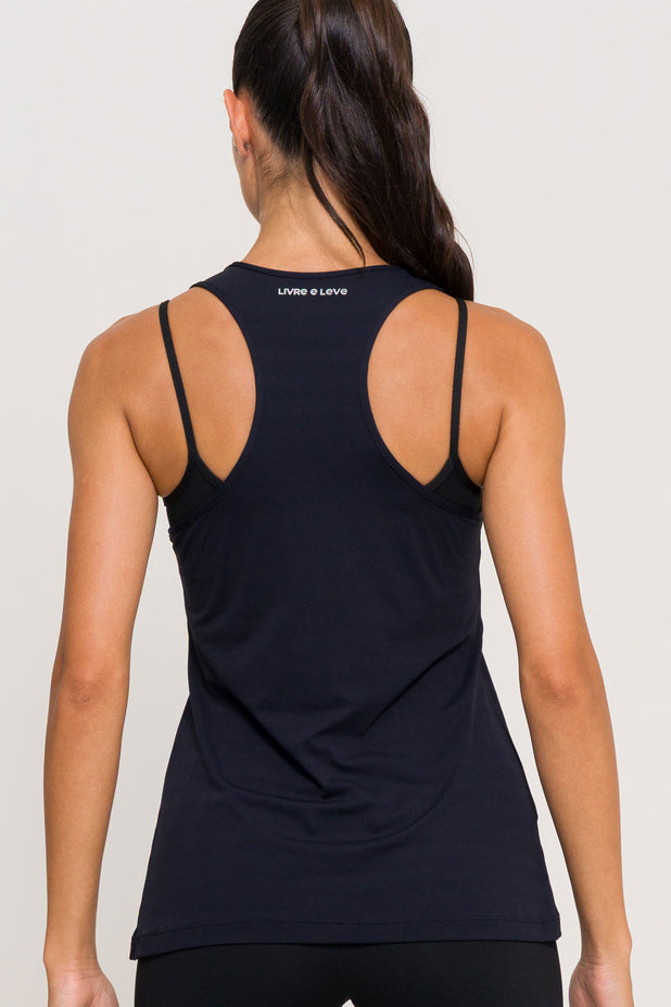 Regata Nadador Básica Preta