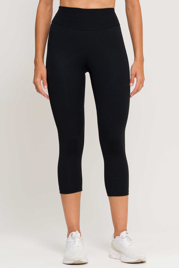 Conjunto Top Regata e Corsário Poliamida Preto