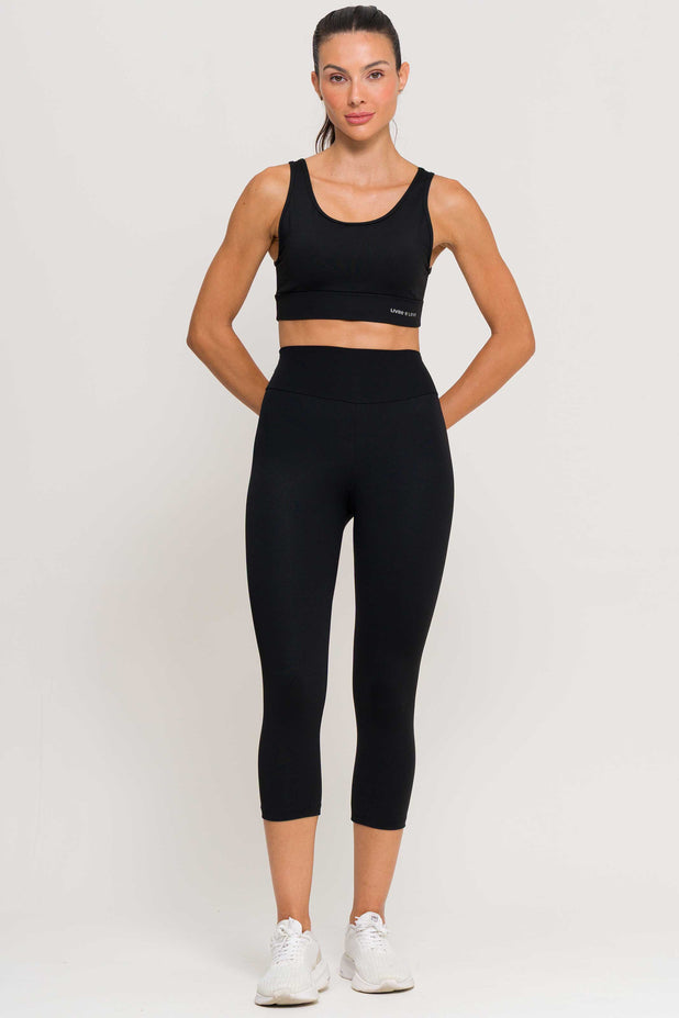 Corsário de Poliamida Preta