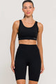 Conjunto Top Regata e Bermuda Poliamida Preto