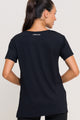 Blusa com Fenda na Lateral Preta