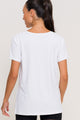 Blusa com Fenda na Lateral Branca