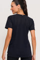 Blusa com Fenda Lateral Furadinha Preta
