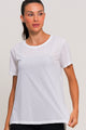 Blusa com Fenda Lateral Furadinha Branca