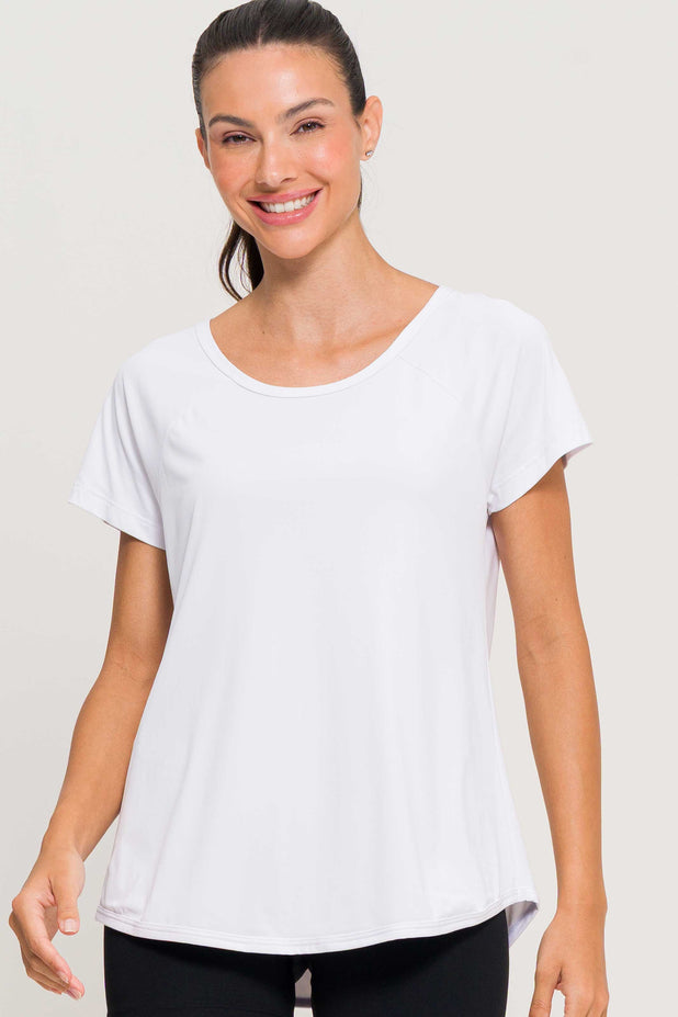 Blusa Run de Poliamida Branca