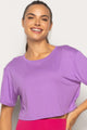 Cropped T-Shirt Lilás